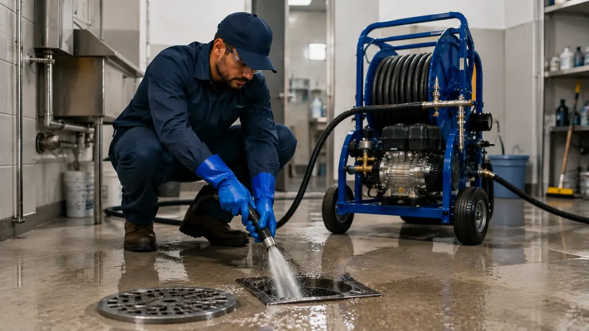 Floor Drain Hydro Jet Cleaning in Harmony