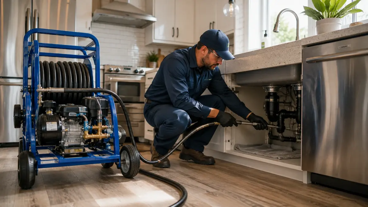 Kitchen Drain Hydro Jetting in Harmony