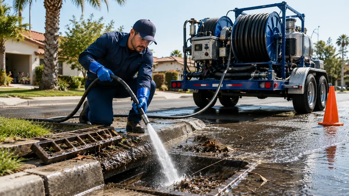 Storm Drain Hydro Jet Cleaning in Harmony